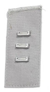Waist Extender with Buckle, Trouser Hook Type (5 pcs) Grey Grey