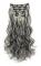 16 Clips Curly Hair Extensions 6 pcs Grey