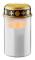 LED grave light with timer, white