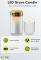 LED grave light with timer, white