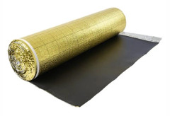 Golvunderlag, 16900x1100x3 mm, Guld, Ljuddämpande Skum