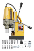 Magnetborrmaskin-VEVOR-1400 W-Portabel Borrmaskin-12500 N 800 varv/min 40 mm-med 11 borr.