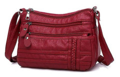 Handväska Annmouler Fashion Damväska Pu Mjukt Läder Axelväska Flerskikts Crossbody Väska Kvalitet Liten Väska Märke Röd Handväska Handväskor（crossbody väska 1）