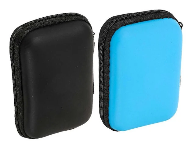 2 st hårddiskfodral för daglig användning i rosa färg med bärbar design 11,0X7,0X6,0 cm