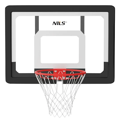 Baskettavla med båge och nät