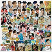 100 st NCT Dream klistermärkespaket Hello Future nytt album klistermärke klistermärke inte upprepade klistermärken bärbara datorer, MacBook, skateboard, bagage, bilar, cyklar, sovrum