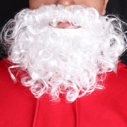 2 delar julskägg falska vita skägg tomteskägg julfest tillbehör skäggtillbehör
