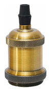 E27 Lamphållare 1 st Vintage Keramik Aluminiumlegering E27 Sockeladapter för Edison Skruvlampa Hållare (Vintage Mässing)