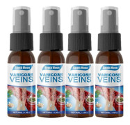 VeinGuard Örtspray, Professionell Åderbråcksbehandling för Ben Spray, Naturliga Ingredienser Benbehandling för Alla Hudtyper (4st)