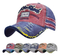 Baseballkeps Klassisk Sport Casual Sommarkeps Enfärgad Solhatt Unisex Justerbar Rock Shark Vintage Sliten Bomullsbaseballkepsar Kant Slipning