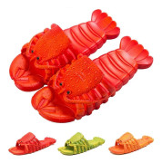 Hummer tofflor, roliga djurtema tofflor, pool strandfestskor, unisex skor par sommar tofflor för barn och kvinnor män