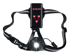 Löparlampa, 70 justerbar strålvinkel, USB-uppladdningsbar, vattentät LED-nattlampa 3 lägen