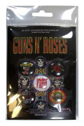 Guns N' Roses Button Badge Pack: Bullet Logo
