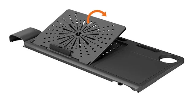 Avtagbar Arbetsstation Desktop, Ergonomisk Design, Mångsidig Funktionalitet,NYTRAL LAPD-Svart
