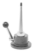 Smyckesverktyg - Ringsträckare/Ringexpander - Dubbel låsning - Tjock bas - Stål - Diameter 13 cm - Höjd 28 cm - Vikt 7 kg - Silver