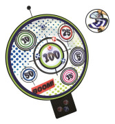 Sport1 Bulls Eye Target 2-i-1 Pop-Up kastspel