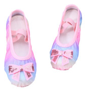 Flickors glitterbalettskor med delad sula Colorful-tfrf Colorful 25 Colorful 25