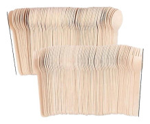 Engångs träbestick, miljövänlig design, praktisk förpackning,50skedar 50gaflar