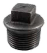 AGAFLEX Svart gjutjärnsplugg med kant T9 5/4" DN32 GZ 41047106