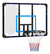 Väggmonterad Basketkorg, Hållbar Stålstruktur, Platsbesparande Design,svart