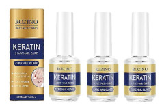 Nagel 3 dagars tillväxtbehandlingar Naturlig nagelförstärkare Snabba keratin nagelhärdare för skadade naglar (3st)