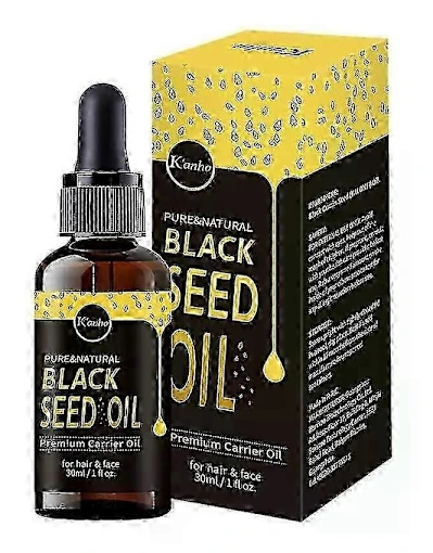 Black Seed Oil Organic Cold Pressed, 100% Pure Natural Liquid Black Seed Oil Cold Pressed For Skin Care, Nourishes And Moisturizes Hair