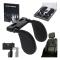Adjustable Car Headrest with Side Cushions Memory Foam Black