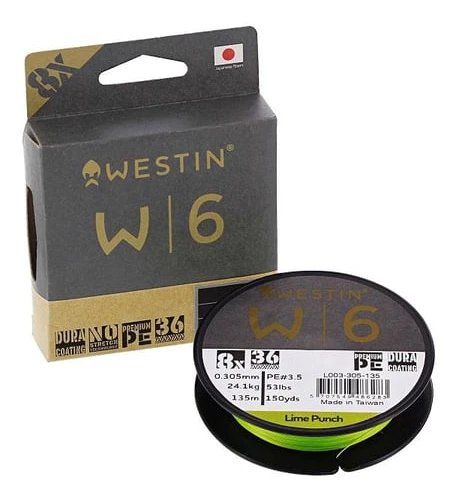 Westin W6 8 Braid Lime Punch 0.128mm 135m 5.5kg