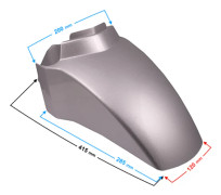 Framskärmskydd för Tres scooter Silver