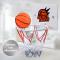Mini basketkorgset bärbar basketkorg med boll och 1