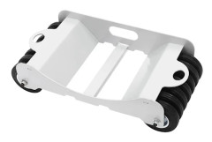 Bilhjulsdolly - Hjulvagn - Kapacitet 2041 kg - Plattform 60 x 32,9 cm - 14 Hjul - Stål - Fasta Hjul Utan Broms - Röd