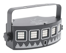 LED DJ Discolampa - YSH601 Scenljuseffekt - 10 W - 45 LED - 7 Färger - DC 5V - Fristående - Aluminium - Flerfärgad