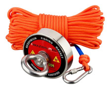 Neodymium Lyftmagnet, Stark Magnetisk Kraft, Mångsidig Utomhusbruk,Vertikal dragkraft, 200KG