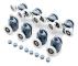 Shower set Ikonka Castors for the shower cabin, set of 8 pcs. KK9646