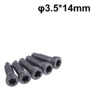 5 st 3,5 mm titanskruvar 8-36 mm veterinär ortopedisk