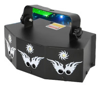 Scenbelysningseffekt, RGB-färg, ljudkontroll,EU-kontakt
