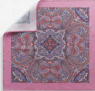 Bläck Howard Silk Hankie Näsdukar Pink Paisley Herr Herr MQ Marqet