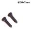 2 st 2,0 mm titanskruvar 6-22 mm veterinärorotopediska