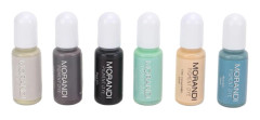 Morandi Färger Högkoncentrerat Epoxipigment 6 Färger Tät Munstycke UV-harts för DIY-hantverk