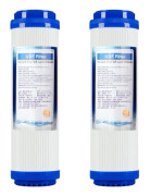 2-pack 10-tums granulerat aktivt kol & PP bomullsvattenfilterpatroner