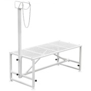 Boskap Klippställ 129,5x58,4 cm Metallram Vit