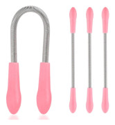 Dam Epilator för Ansikte, Epilator Fjädertrådningsverktyg - Rosa - 3 Stycken
