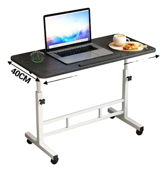 Stående skrivbord, höjdjusterbart, mobilt arbetsstation,Svart-60x40cm