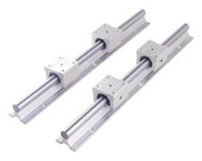2 St Linear Rail, 600mm Längd, CNC Delblock,400mm-b, SBR16-c