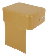 Booster-sits för barn till frisörstol - Sittförhöjande kudde - 38×28×16 cm - PU-läder, Lätt att rengöra - Stolsmontering - Max 22,5 kg - Rosaröd