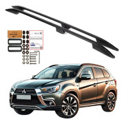 Takrelingar MITSUBISHI ASX SUV 2010- Svart aluminium hållbar massiv