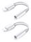 2x BT Lightning till 3,5 mm adapter för hörlurar BT ljud och samtal