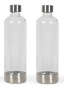 Set med 2 kolsyraflaskor - LIVOO - DOM464AC1 - 2 x 1L - Kompatibel med LIVOO DOM464 - PET-flaska
