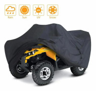 Svart ATV skyddstäcke i 210D Oxford-tyg för utomhusbruk, vattentätt och UV-beständigt skydd för fyrhjulingar Model 3