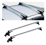 Bil takräcke - Universal tvärbalkar 2 st - Maxlast 75 kg - För takreling - För cykelhållare, takbox & skidställ - Aluminium - Svart